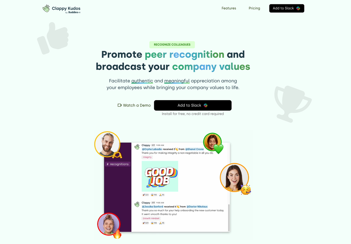 How to send Slack Kudos in 3 easy Steps with Clappy