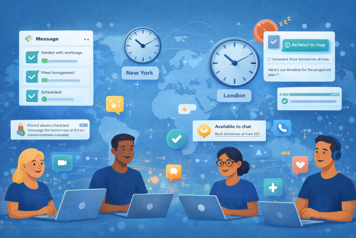 Slack guide: Work across time zones
